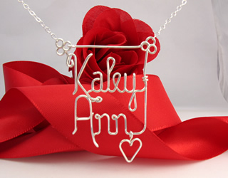 personalized name necklace Wire Jewelry